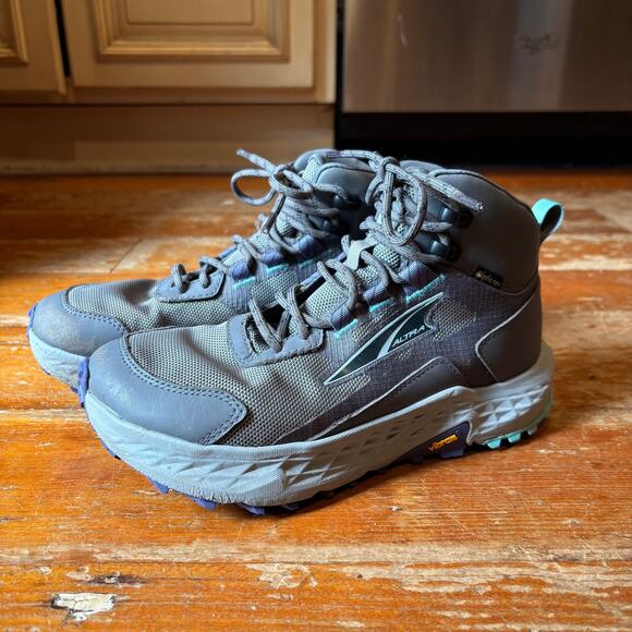 Altra Shoes - Altra Timp 5 Hiking Boot Waterproof Gore-Tex GTX, Gray, Women’s US 7.5